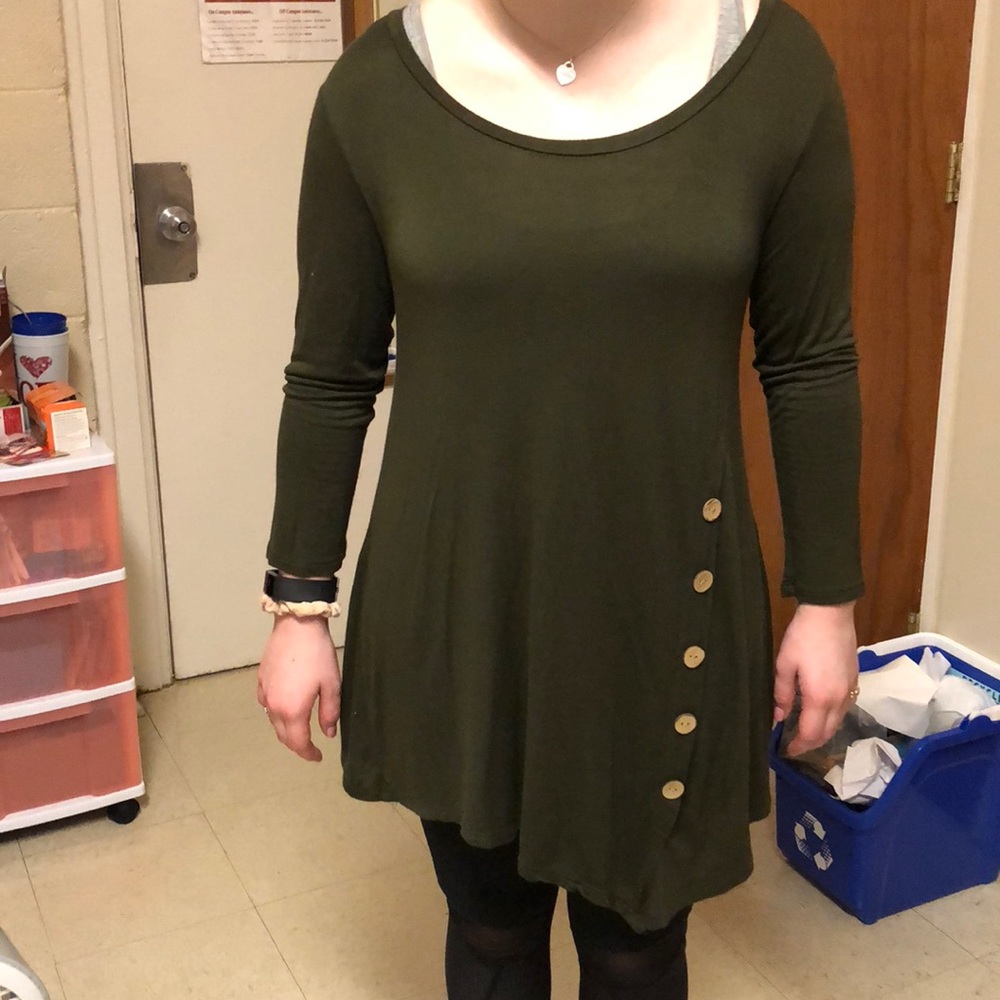 Army green tunic